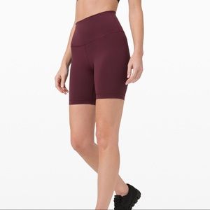 Lulu Lemon Maroon Biker Shorts!